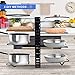 Pots and Pans Organizer Rack 8 Tiers Adjustable Pot Lid Holders, 3 DIY Ways