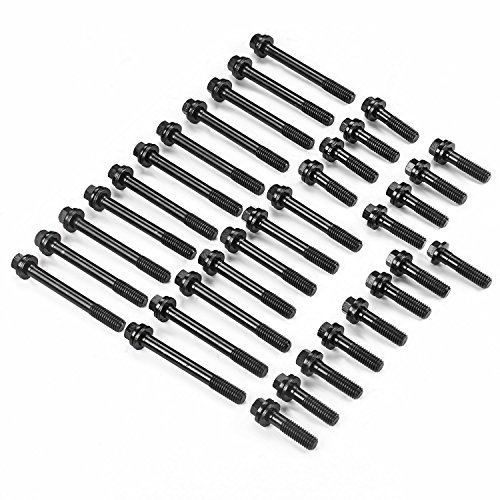 LIMICAR Head Bolts Kit 134-3601 Compatible with Small Block Chevy SBC Chevy 265 283 302 5.0L 305 5.7L 350 400 Cylinder Bolts & Washers