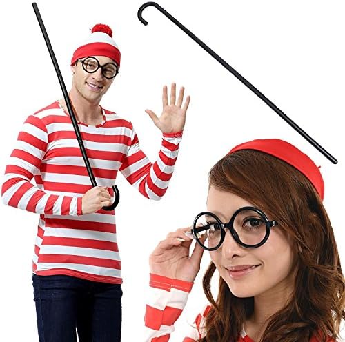 Find That Child! Unisex Costume Walking Stick with Cane Costume Knit Material Cosplay Halloween