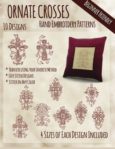 Ornate Crosses Hand Embroidery Patterns by StitchX Embroidery