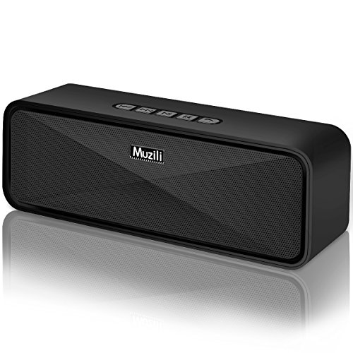 Enceinte Bluetooth Portable Haut-parleur Bluetooth 5.0 sans Fil 12 Heures Autonomie Stéréo HD Microphone Intégré Port Aux/USB/SD Mains-Libres Compatible avec Téléphone Android iOS et Tablettes-Noir