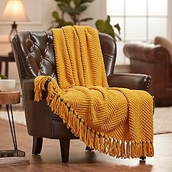 Chanasya Textured Knitted Super Soft Throw Blanket