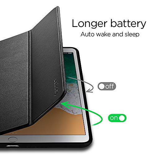 Spigen Smart Fold 2 Compatible con Apple iPad 9.7 (2017) Funda - Negro - Imagen 6