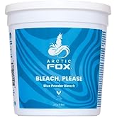 Arctic Fox Blue Powder Hair Bleach, Anti-Brass & Anti-Yellow Formula, Professional Lightener for Icy Blonde & Platinum Hair, 