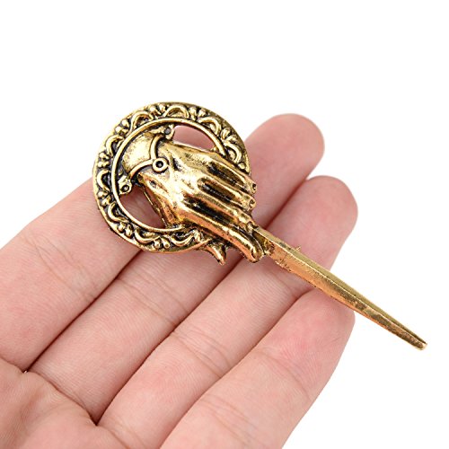 Tagoo Men's GOT Hand of The King Brooch Pin - Antique Gold&Bronze (Antique Gold) - Thumbnail 2