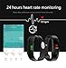 Fitness Tracker,Letufit Heart Rate Activity Tracker Smart Bracelet with Sleep Monitor,Pedometer for iOS & Android (blue)