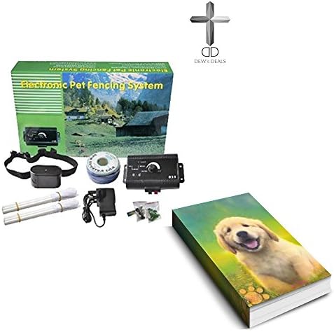 wireless collar In Ground radio fence, 12 Acre Coverage 10 dog capability Free training e book Included.