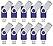 Small Capacity Multipack 512 MB Pendrives Purple USB 2.0 Memory Stick, Swivel Data Stick Storage Zip Drive Jump Drive with Led Indicator by FEBNISCTE
