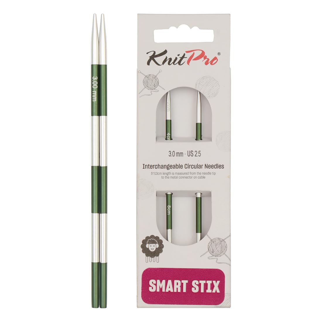 KnitPro Smartstix Interchangeable Circular Needles 5.5" (14cm) | 3.00mm — image 1