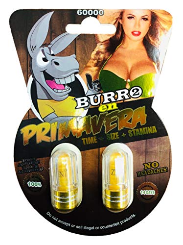 New Burro En Primavera 60000 (8 Pills) All Natural Male Enhancement Sex Pills