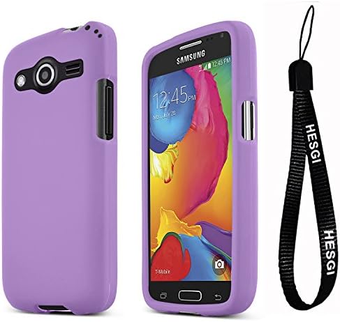 HESGI Galaxy Avant Case [Purple] Slim Grip Rubberized Hard Plastic Case for Samsung Galaxy Avant (2014)