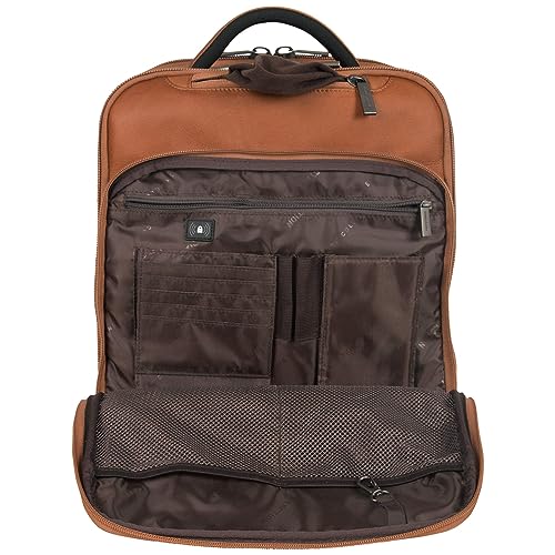 Cole REACTION Manhattan Slim Backpack Colombian Leather Computer Travel Bookbag Bag