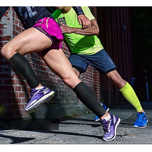 Calf Compression Sleeve for Men Women- Leg Compression Socks for Shin Splint, Calf Pain Relief (Black, M)