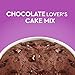 Duncan Hines Mug Cakes, Chocolate Lovers Cake Mix, 25.3 oz (10 Individual 2.5 oz Pouches)