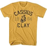 American Classics Muhammad Ali Cassius Clay 1964 T Shirt Ginger Orange | Officially Licensed Muhammad Ali Tee, Designed and Printed in the USA, Distressed Vintage Style, Unisex Boxing Graphic