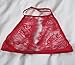 Women's Lace Floral Bralette Bra Bustier Crop Top Cami Unpadded Tank (US M, Red)