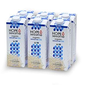 Hope & Sesame - Leche orgánica original de sésame, 1 litro ...