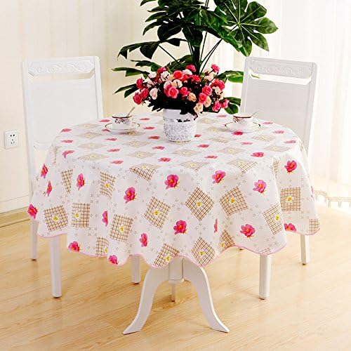 Plastic slip round table cloth/ table cloth/pvc Crystal sheets for waterproofing/ fashion-cloth-H 106x152cm(42x60inch)