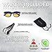 Blu Blck's Blue Light Reducing Glasses Black Frame 15 Grams (Weight) 1 Unit