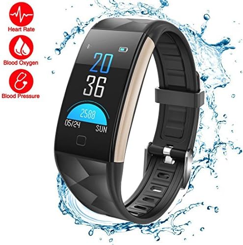 Waterproof Fitness Tracker,LOMAXFR IP67 Bluetooth Activity Bracelet Heart Rate Wristband with Pedometer Step Distance Counter Calorie Burned and Sleep Monitor Smart Watch for Men, Women and Kids