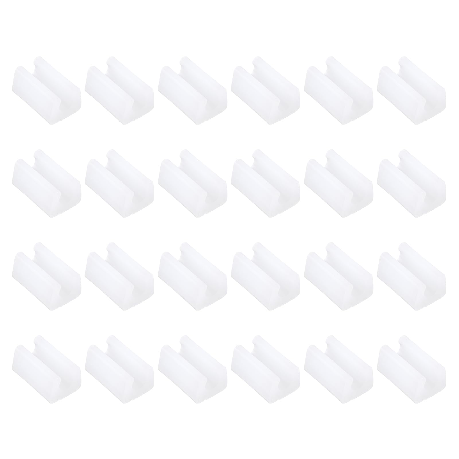PATIKIL 10mm Rectangle Chair Leg Cover, 36Pcs Plastic Non-Slip Furniture Feet Protectors Tips Covers Floor Glides Tubing Caps for Office Home, White