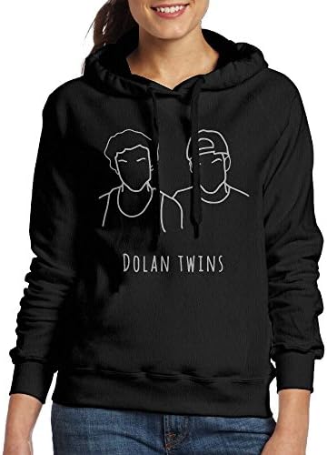GUOZX Dolan Twins Womens Funny Hoodies Black M