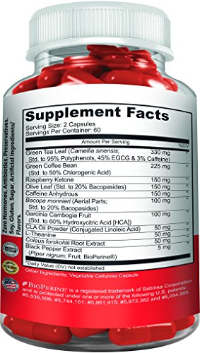 image for Herbtonics Fat Burner for Men and Woman l 120 Veggie Pills Endurance a