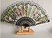 HUNANBANG 1 Dozen 12 Pieces Folding Hand Fans Church Wedding Gift, Party Favors, DIY Decoration Gift Size9 Wholesale 12pack (Flower)