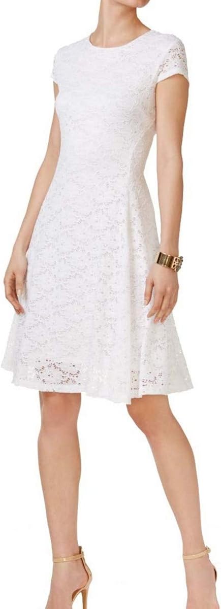 alfani white lace dress