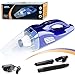 Elino Professionals car Vacuum Cordless Rechargeable Small Vacuum Cleaner by a Litium Lon Battery, Wet&Dry Handheld, 100W, with One Strong Filter (Blue)