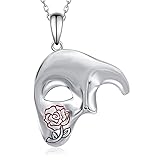Feijiesi Phantom of the Opera Necklace 925 Sterling