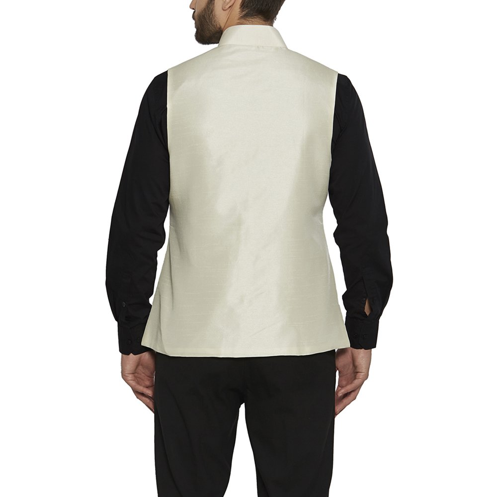 irin men's blended silk koti (waistcoat/nehru jacket)