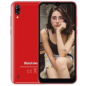 Smartphone-Blackview-A60-Mobile-Phone-SIM-Free-Android-Phone-with-4080mAh-Big-Battery-61-inches-Waterdrop-Full-Screen-5MP13MP-Dual-CameraDual-SIM-Android-81-Oreo-GPS-FM-Red Smartphone, Blackview A60 Mobile Phone SIM Free Android Phone with 4080mAh Big Battery, 6.1 inches Waterdrop Full-Screen…