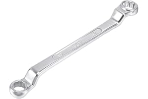 uxcell 10mm x 12mm Metric 12 Point Offset Double Box End Wrench Chrome Plated, Cr-V Steel