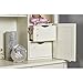 Evolur Aurora Hutch/ Bookcase, Ivory Lace