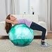Trideer Yoga Ball - Exercise Ball for Workout pilates Stability - Anti-Burst and Slip Resistant for physical therapy, Birthing, Stretching & Core Workout, Office Ball Chair, Flexible Seating, Home Gym