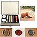Mingting Wax Seal Stamp Kit,Mingting Classical Old-Fashioned Antique Wax Stamp Seal Kit Initial Letters Alphabet Set Gift Box with Vintage Wooden Handle and Brass Color Head(S)