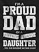 Tstars Proud Dad Shirt Gifts for Dads from Daughter Fathers Day Funny Shirts for Men X-Large Black