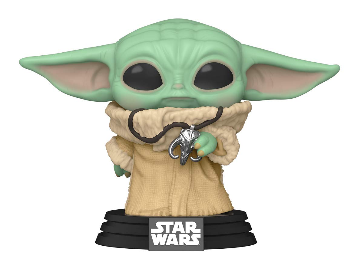 Funko POP! Star Wars: the Mandalorian-Grogu (the Child, Baby Yoda) With Necklace - (Amazon EXCLUSIVE) - Amazon Exclusive - Collectable Vinyl Figure - Gift Idea - Official Merchandise - TV Fans