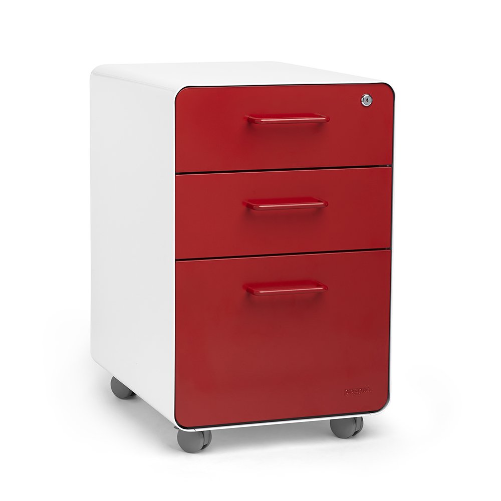 Poppin White Stow 3 Drawer File Cabinet Legal Letter Available In