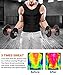 IFLOVE Men's Hot Sweat Body Shaper Sauna Slimming Vest Weight Loss Waist Trainer Workout Tank Top Shapewear Neoprene Compression Thermal Shirt (Zipper Black, XX-Large)