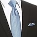 KissTies Mens Blue Tie Set Blue Ties + Pocket Square
