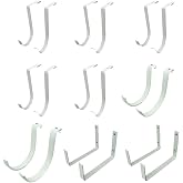 SafeRacks Heavy Duty White Steel Garage Accessory Hook Package