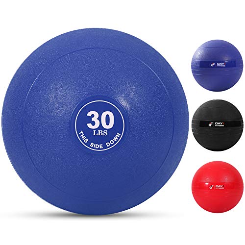 Weighted-Slam-Ball-by-Day-1-Fitness--9-Weight-and-3-Color-OPTIONS-No-Bounce-Medicine-Ball-Gym-Equipment-Accessories-for-High-Intensity-Exercise-Functional-Strength-Training-Cardio-Crossfit