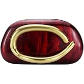 DEBIMY Women Acrylic Clutch Box Metal Handle Evening Bag Trendy Ladies Shoulder Crossbody Purse for Wedding Party Causal