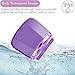 Sonic Facial Cleansing Brush, QQcute Waterproof Face Brush, Smart Timer, Wireless Charging Face Scrubber with 3 Modes and 2 Brush Heads for Deep Cleansing, Exfoliating Galvanic Machines, Purple