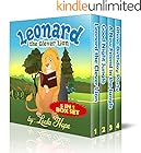 Childrens Books :Leonard the Clever Lion Sereis: 4 In 1 Childrens Book Box Set (funny bedtime story picture book for kids Early reader)