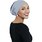 Hats Scarves & More Bamboo Slouchy Beanie for Women Chemo Headwear Moisture Wicking Cancer Turban Head Wrap Snood