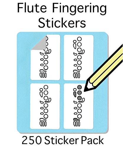 Flute Fingering Stickers (250 Sticker Pack) AT CHECKOUT - Thumbnail 2