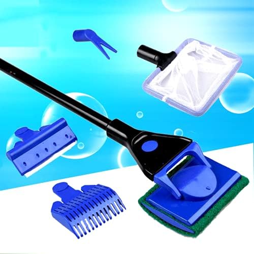 Fish Tank Rake TAME 5 in 1 Aquarium Cleaning Tools Fish Tank Cleaning Kit Aquarium ...